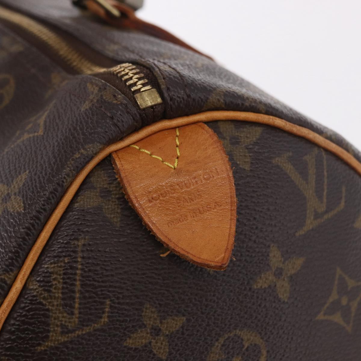 LOUIS VUITTON Monogram Speedy 30 Hand Bag M41526 LV Auth 183083A