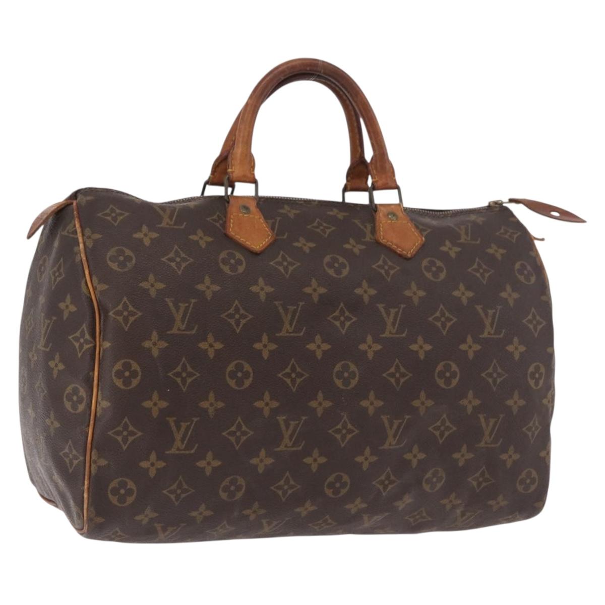 LOUIS VUITTON Monogram Speedy 35 Hand Bag M41524 LV Auth 183086