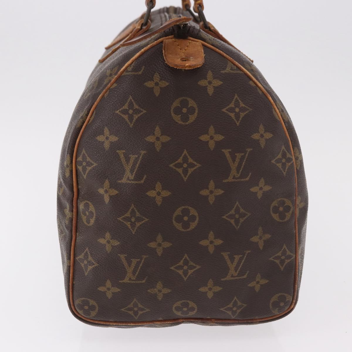 LOUIS VUITTON Monogram Speedy 35 Hand Bag M41524 LV Auth 183086