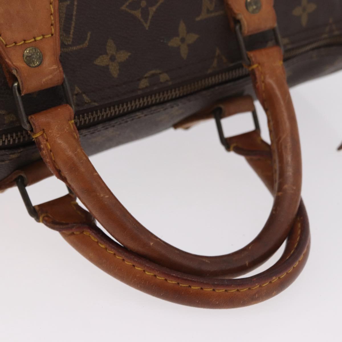 LOUIS VUITTON Monogram Speedy 35 Hand Bag M41524 LV Auth 183086
