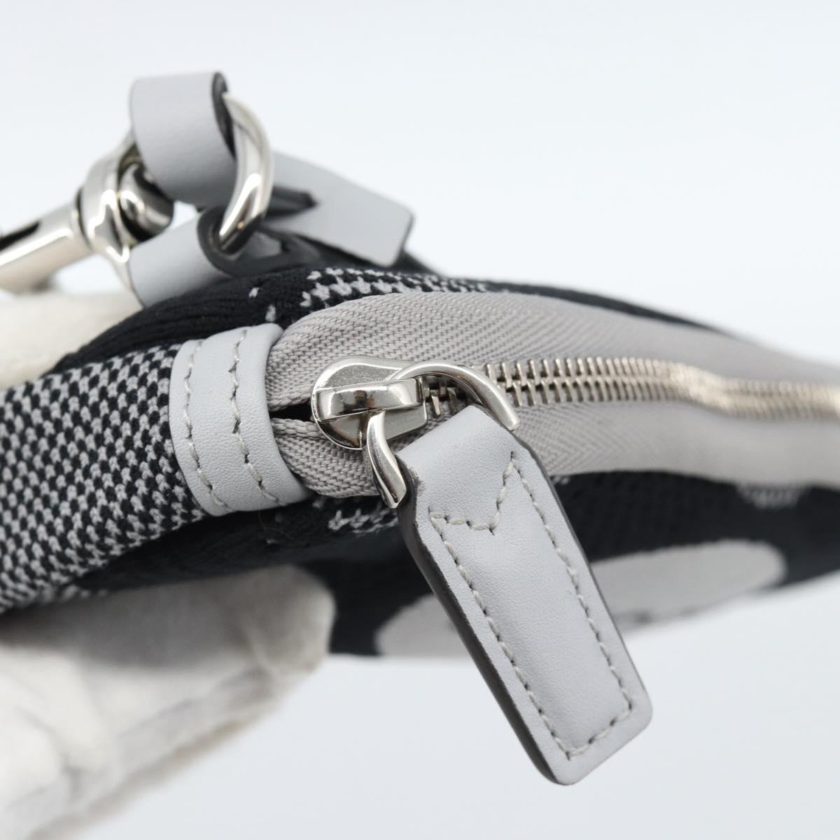 GUCCI Pouch Cotton Black Auth 183090M