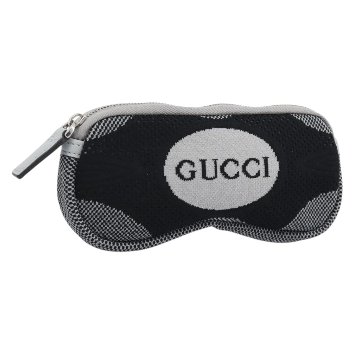 GUCCI Pouch Cotton Black Auth 183090M