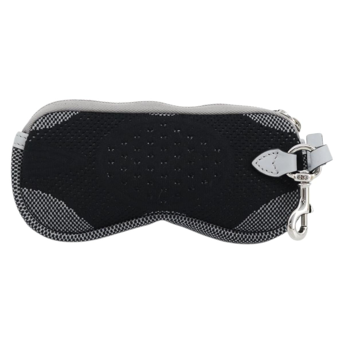 GUCCI Pouch Cotton Black Auth 183090M