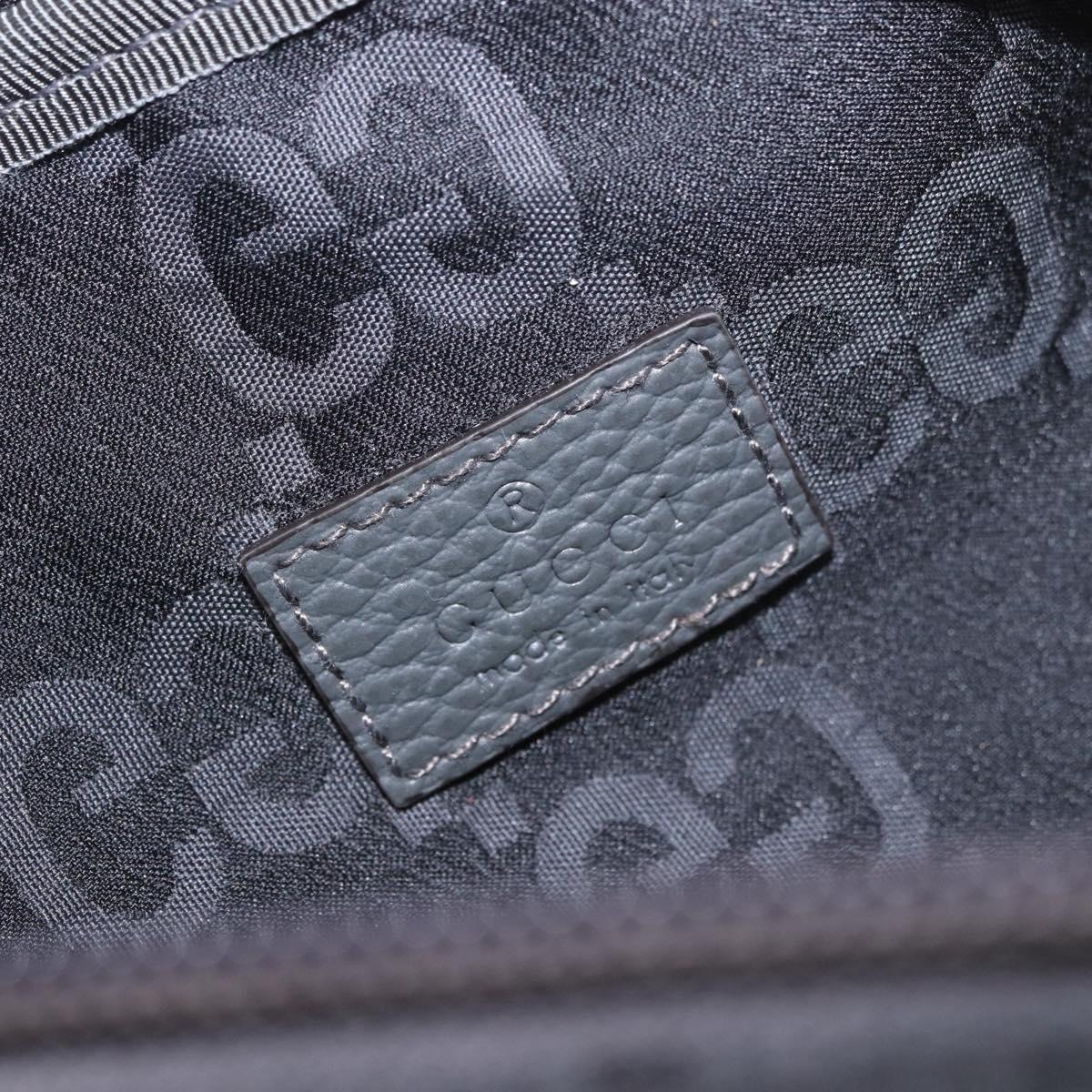 GUCCI GG Canvas Waist bag Gray Silver 767934 Auth 183092M