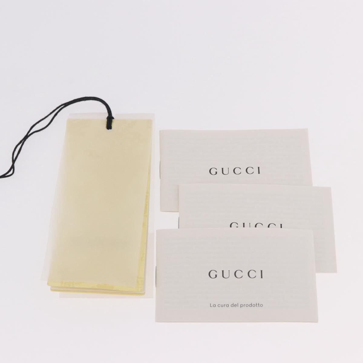 GUCCI Sherry Line Waist bag Canvas Navy Silver Red 502095 Auth 183094M