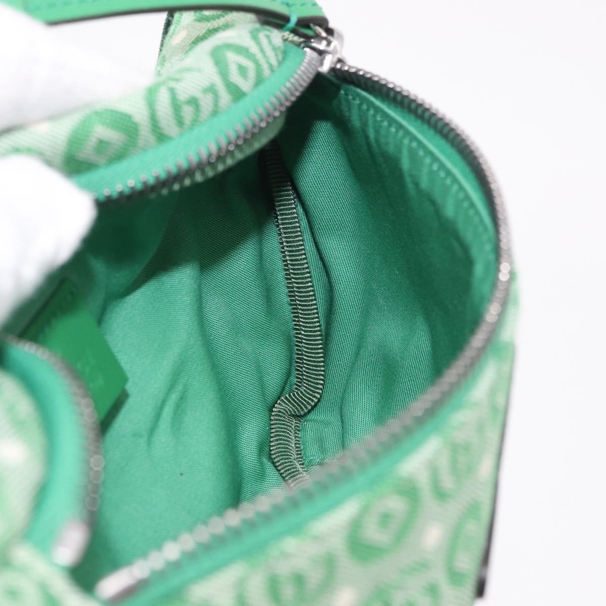 GUCCI Web Sherry Line Waist bag Canvas Green Silver Red 502095 Auth 183096M