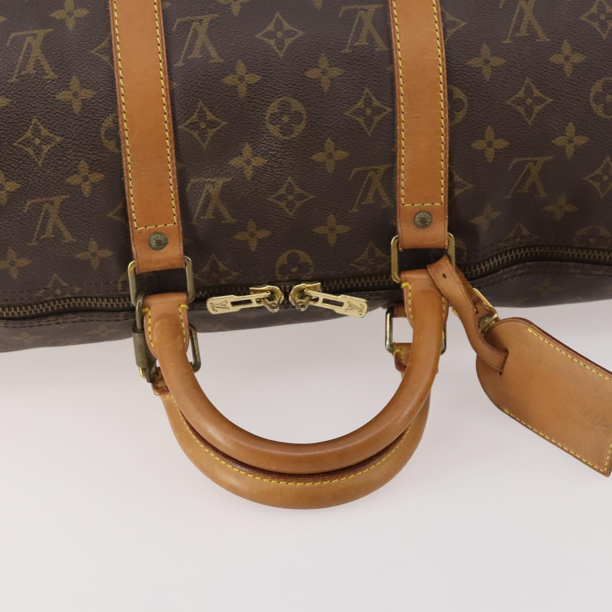 LOUIS VUITTON Monogram Keepall 50 Boston Bag M41426 LV Auth 183099A