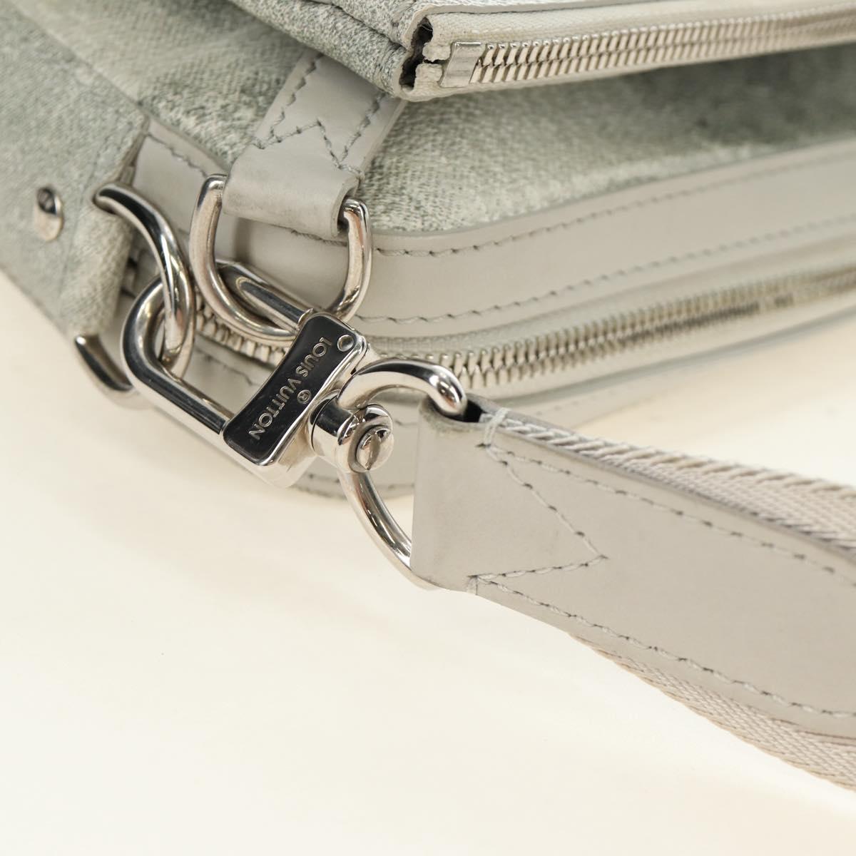 LOUIS VUITTON Damier Salt Trio Messenger Shoulder Bag White N50068 Auth 183100SM