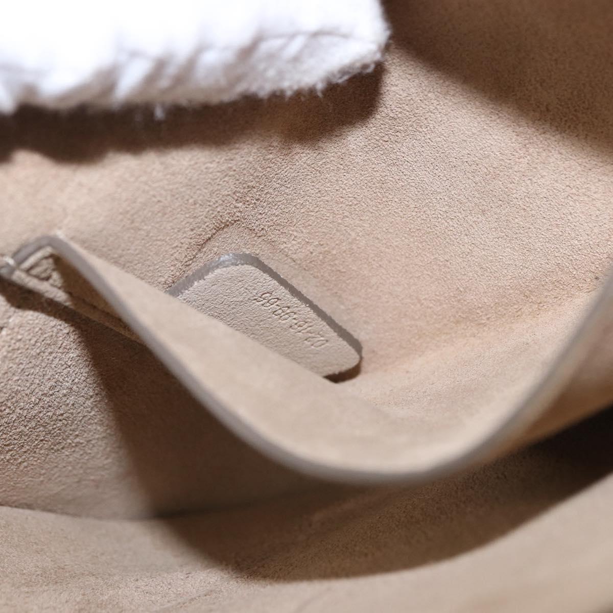 Chloe Fay Shoulder Bag Suede Brown Gold Auth 183119A