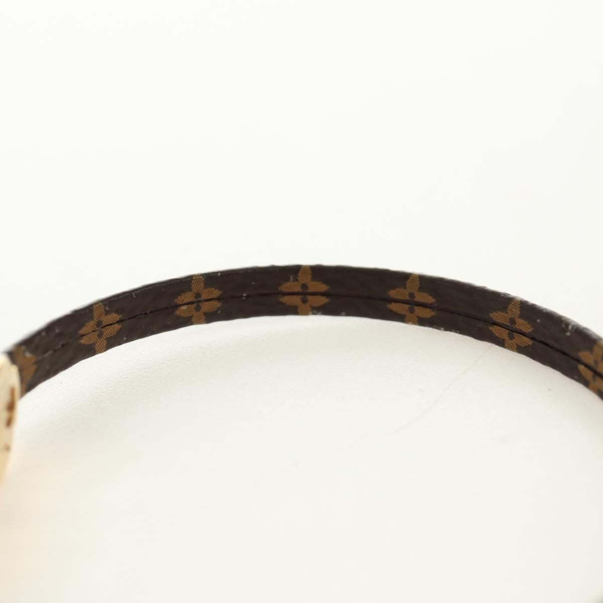 LOUIS VUITTON Monogram Brass Historic Mini Bracelet M6407 LV Auth 183121M
