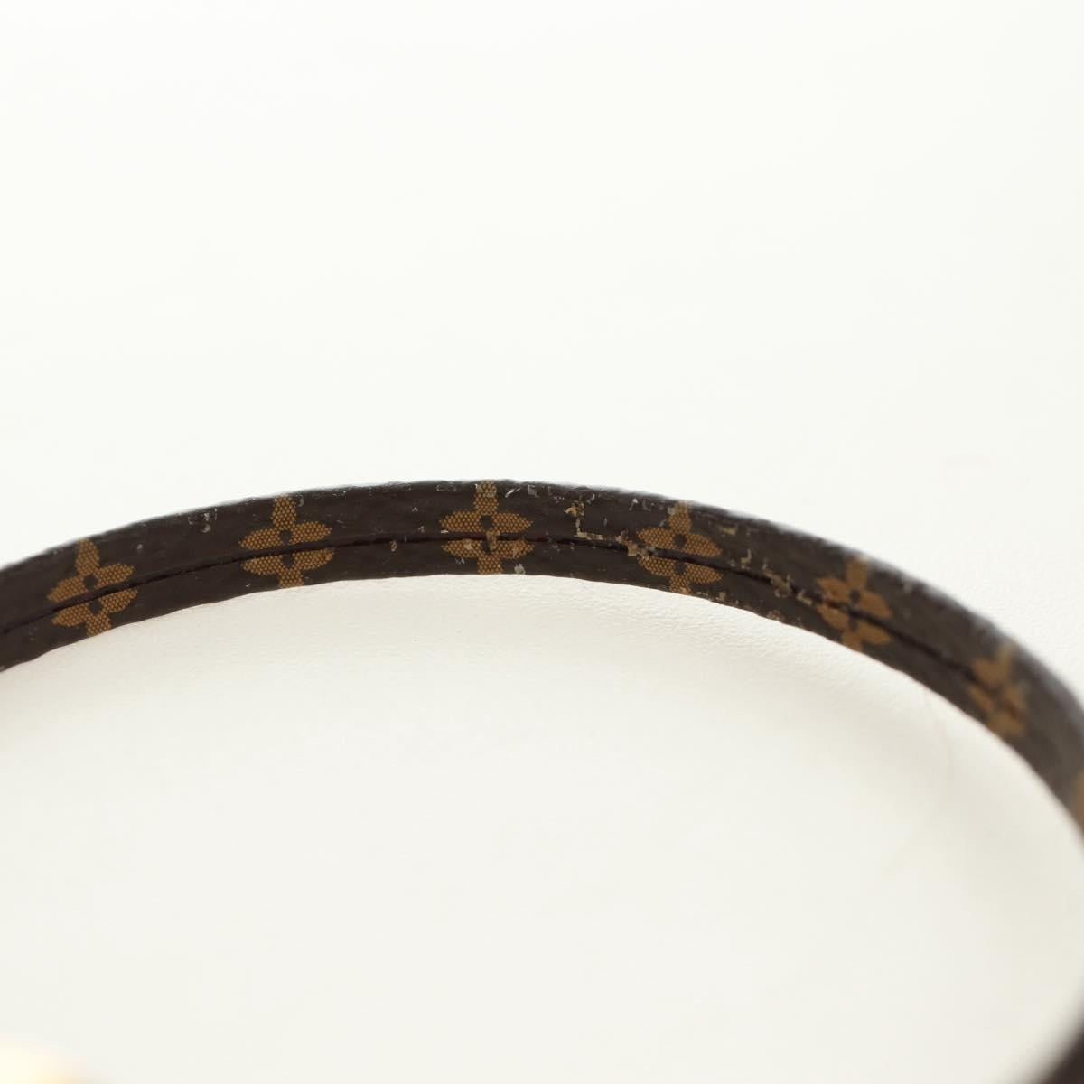 LOUIS VUITTON Monogram Brass Historic Mini Bracelet M6407 LV Auth 183121M
