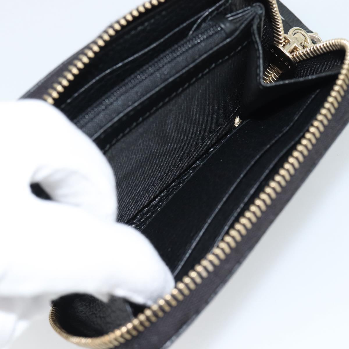 GUCCI Soho Coin Purse Leather Outlet Black Gold 598009 Auth 183123M