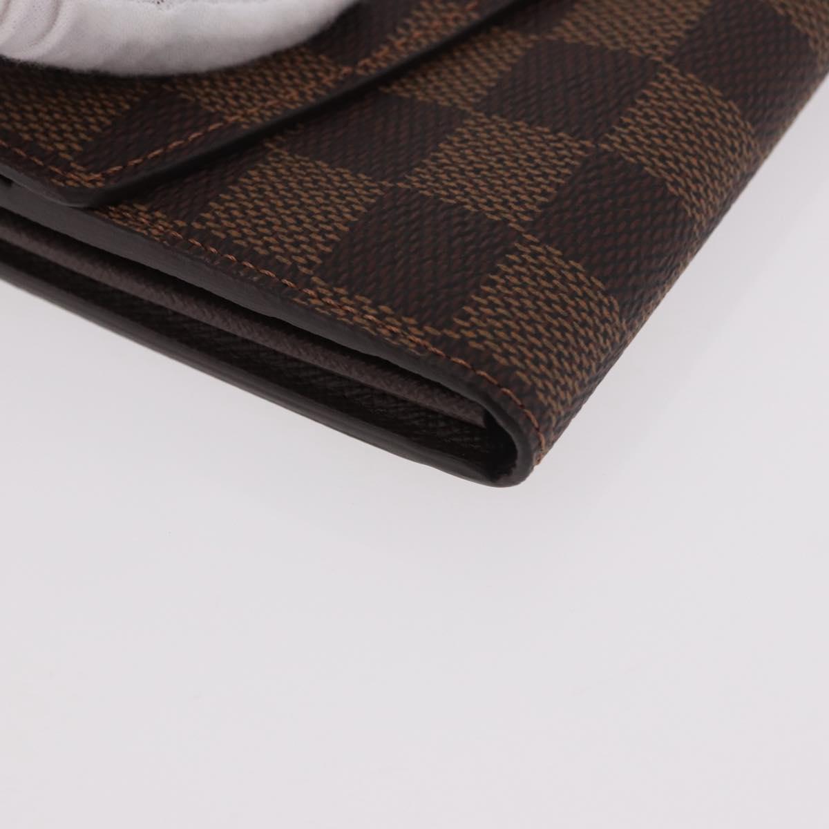 LOUIS VUITTON Damier Ebene Portefeuille Sarah Long Wallet N60491 Auth 183129SV