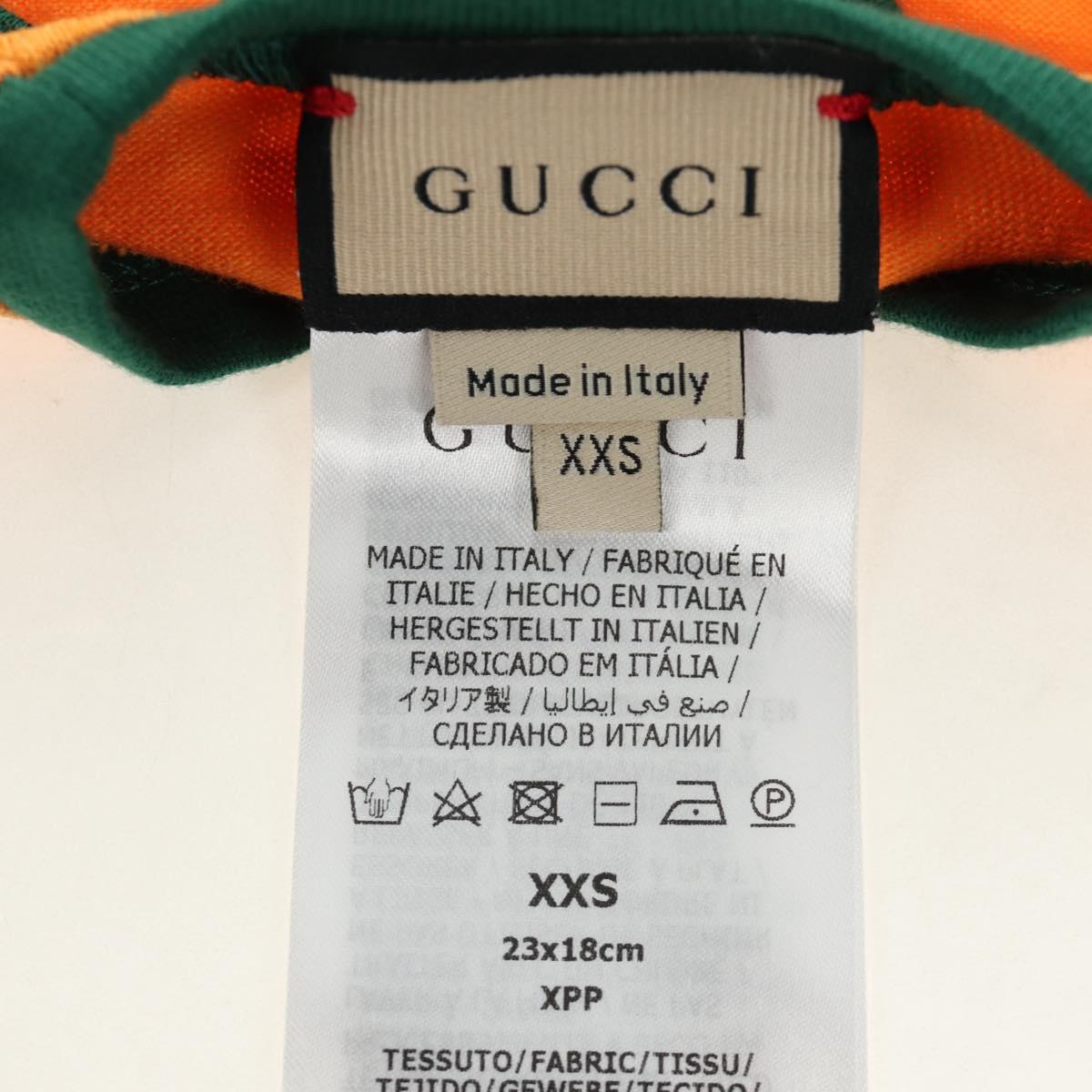 GUCCI Pet Shirt Cotton Orange Auth 183132M