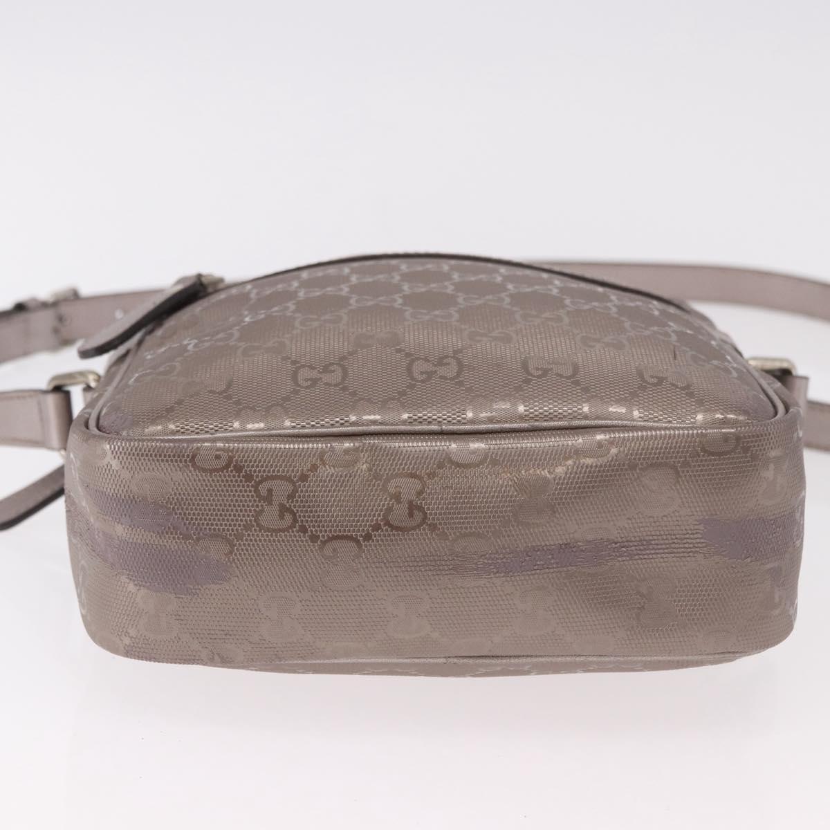 GUCCI GG Implementation Shoulder Bag PVC Pink Silver 233268 Auth 183135A