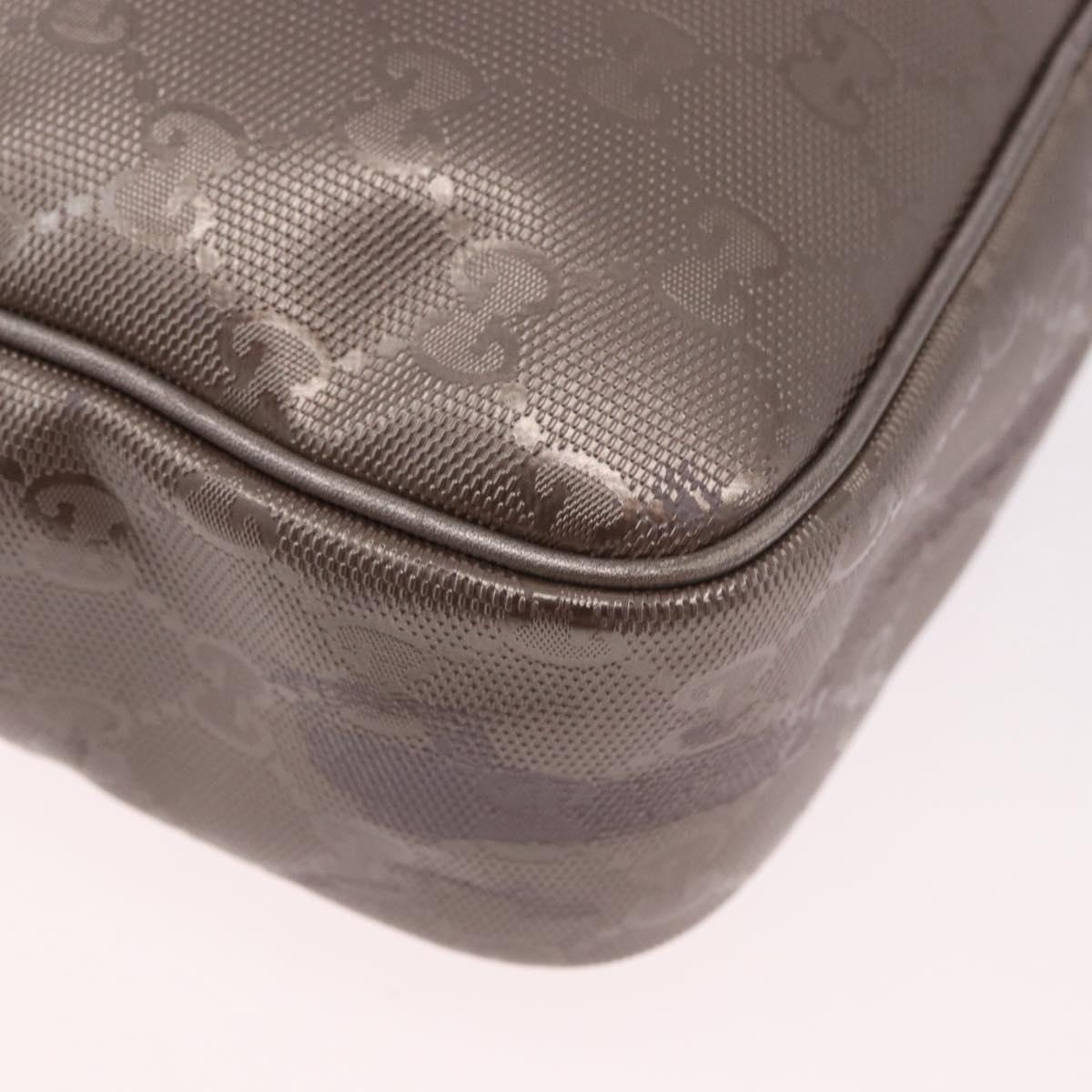 GUCCI GG Implementation Shoulder Bag PVC Pink Silver 233268 Auth 183135A