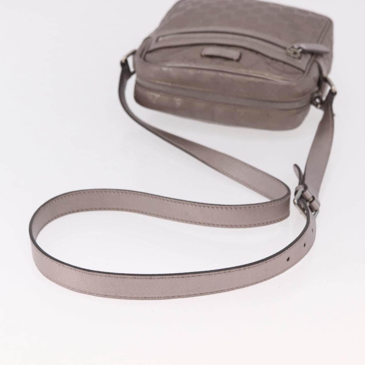 GUCCI GG Implementation Shoulder Bag PVC Pink Silver 233268 Auth 183135A