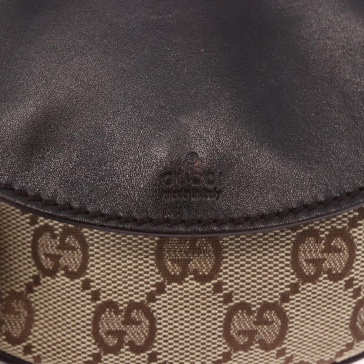 GUCCI GG Canvas Waist bag Beige Gold 106688 Auth 183136A
