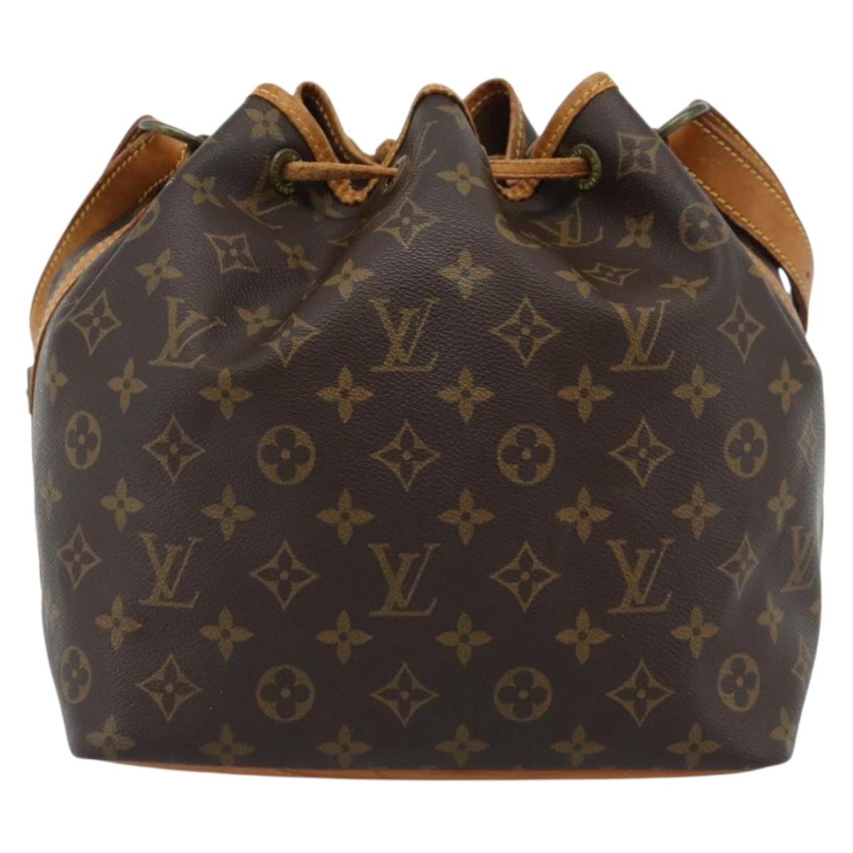 LOUIS VUITTON Monogram Petit Noe Shoulder Bag M42226 LV Auth 183176
