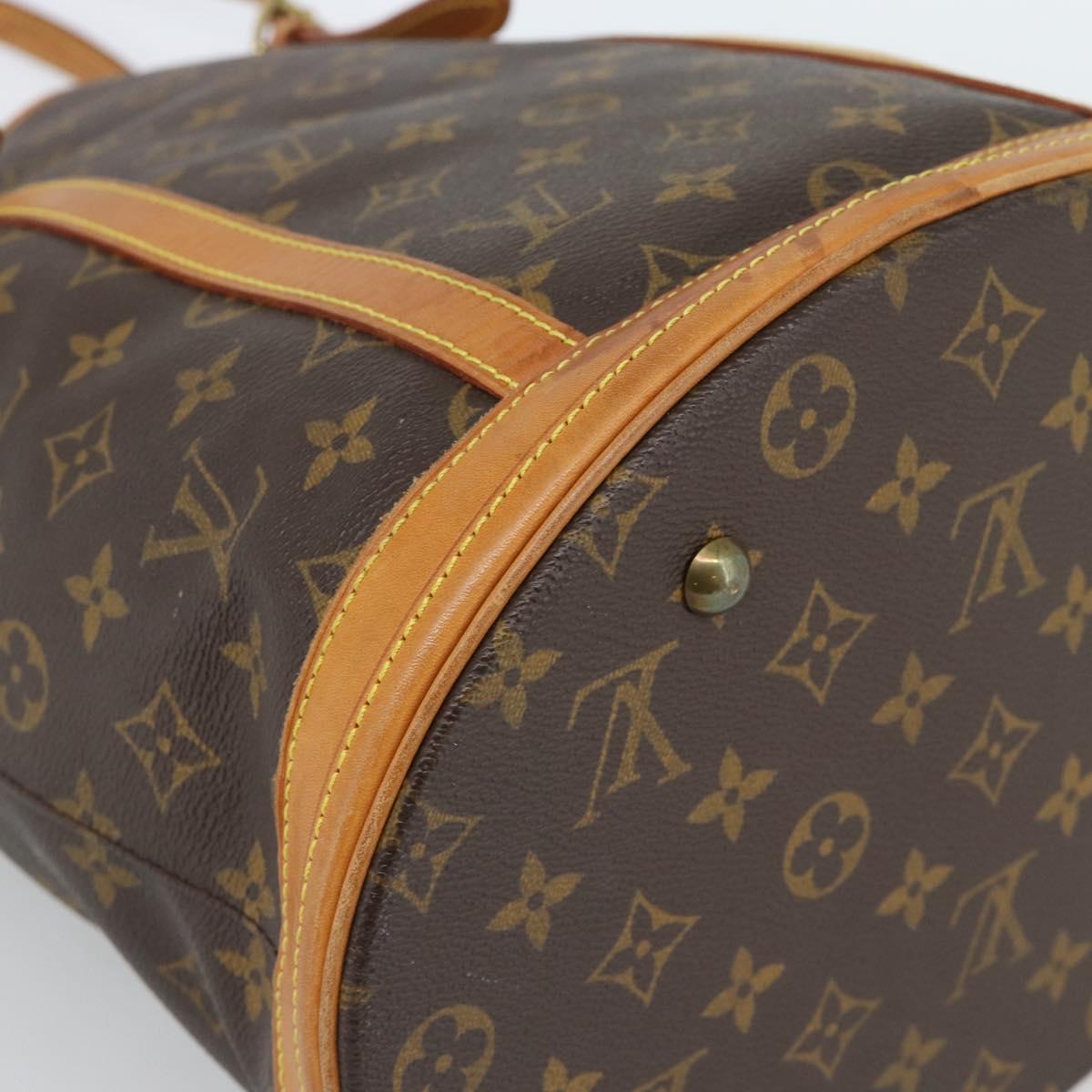 LOUIS VUITTON Monogram Bucket GM Shoulder Bag M42236 LV Auth 183178