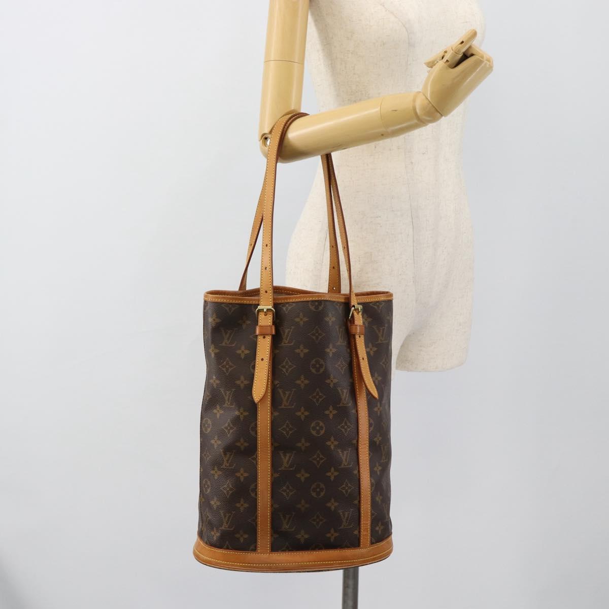 LOUIS VUITTON Monogram Bucket GM Shoulder Bag M42236 LV Auth 183178