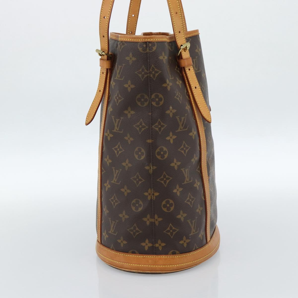 LOUIS VUITTON Monogram Bucket GM Shoulder Bag M42236 LV Auth 183178