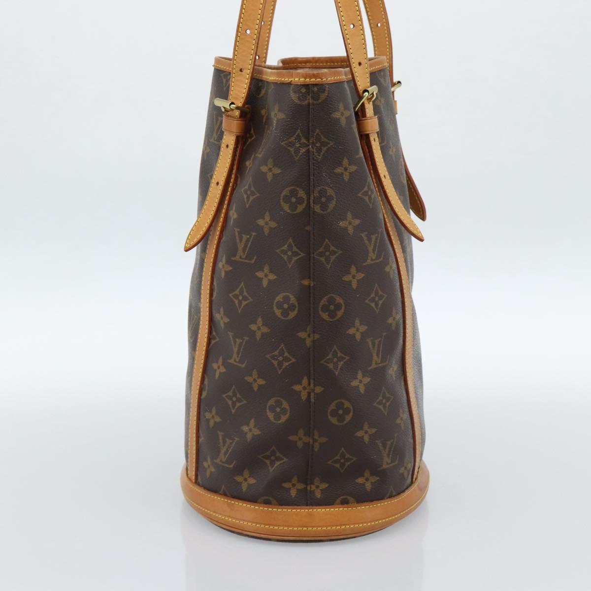 LOUIS VUITTON Monogram Bucket GM Shoulder Bag M42236 LV Auth 183178