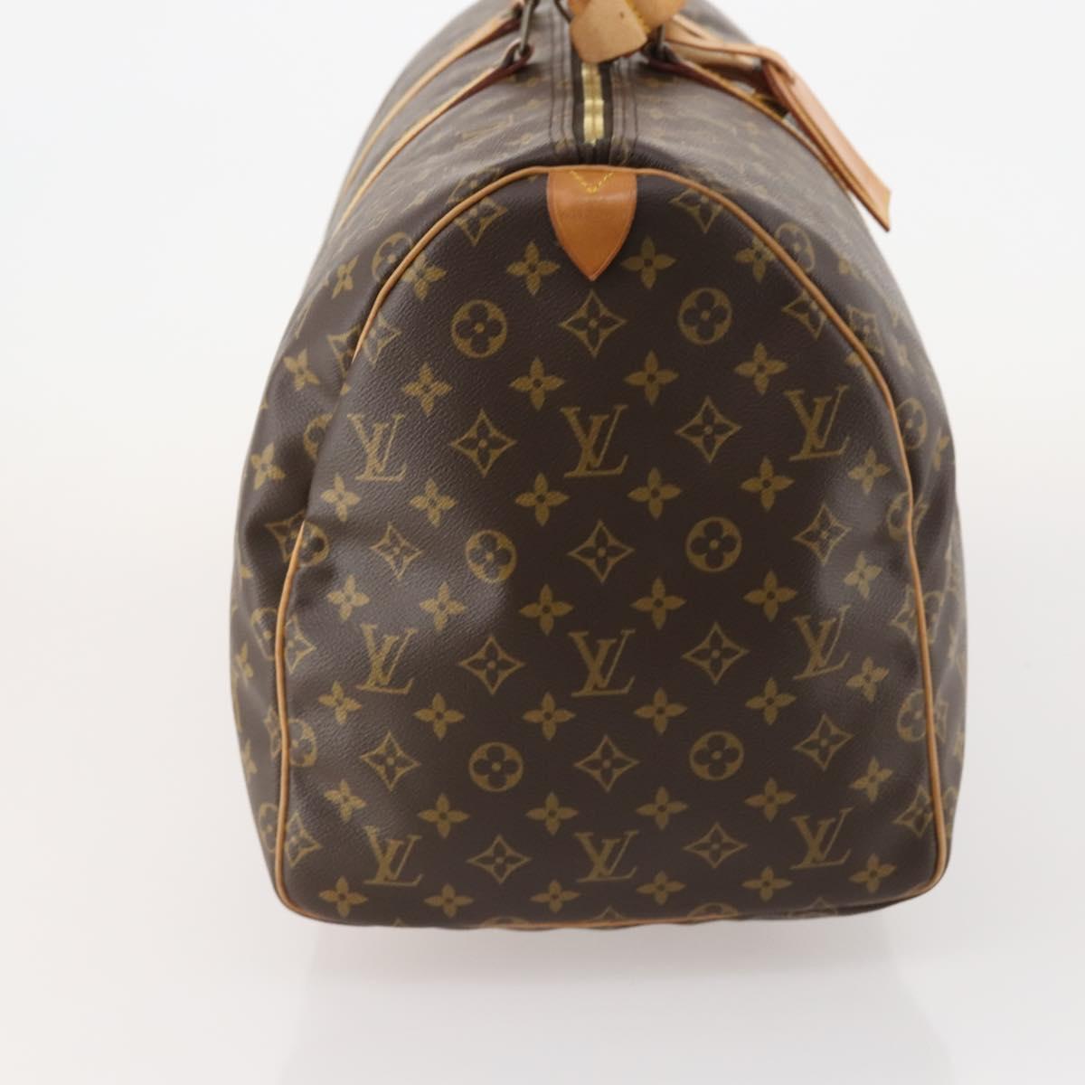 LOUIS VUITTON Monogram Keepall 55 Boston Bag M41424 LV Auth 183184