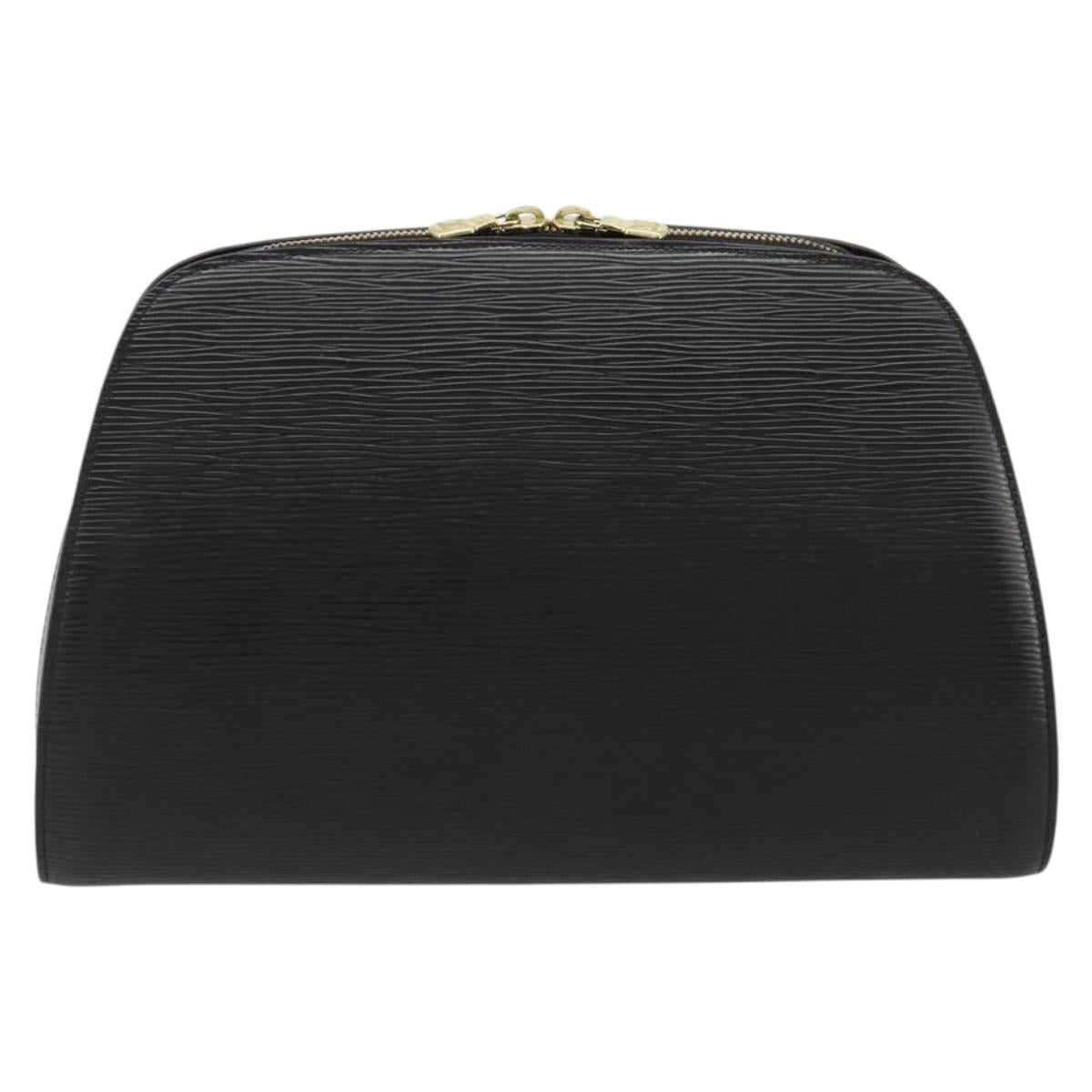 LOUIS VUITTON Epi Dauphine GM Cosmetic Pouch Black M48432 LV Auth 183204