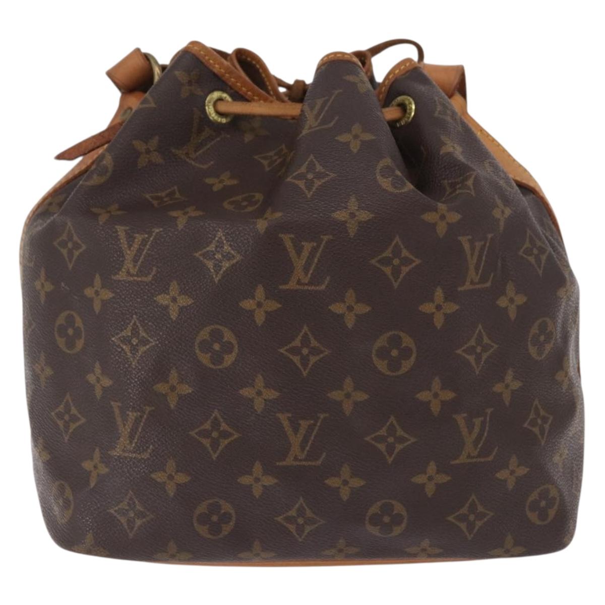 LOUIS VUITTON Monogram Petit Noe Shoulder Bag M42226 LV Auth 183207SAV