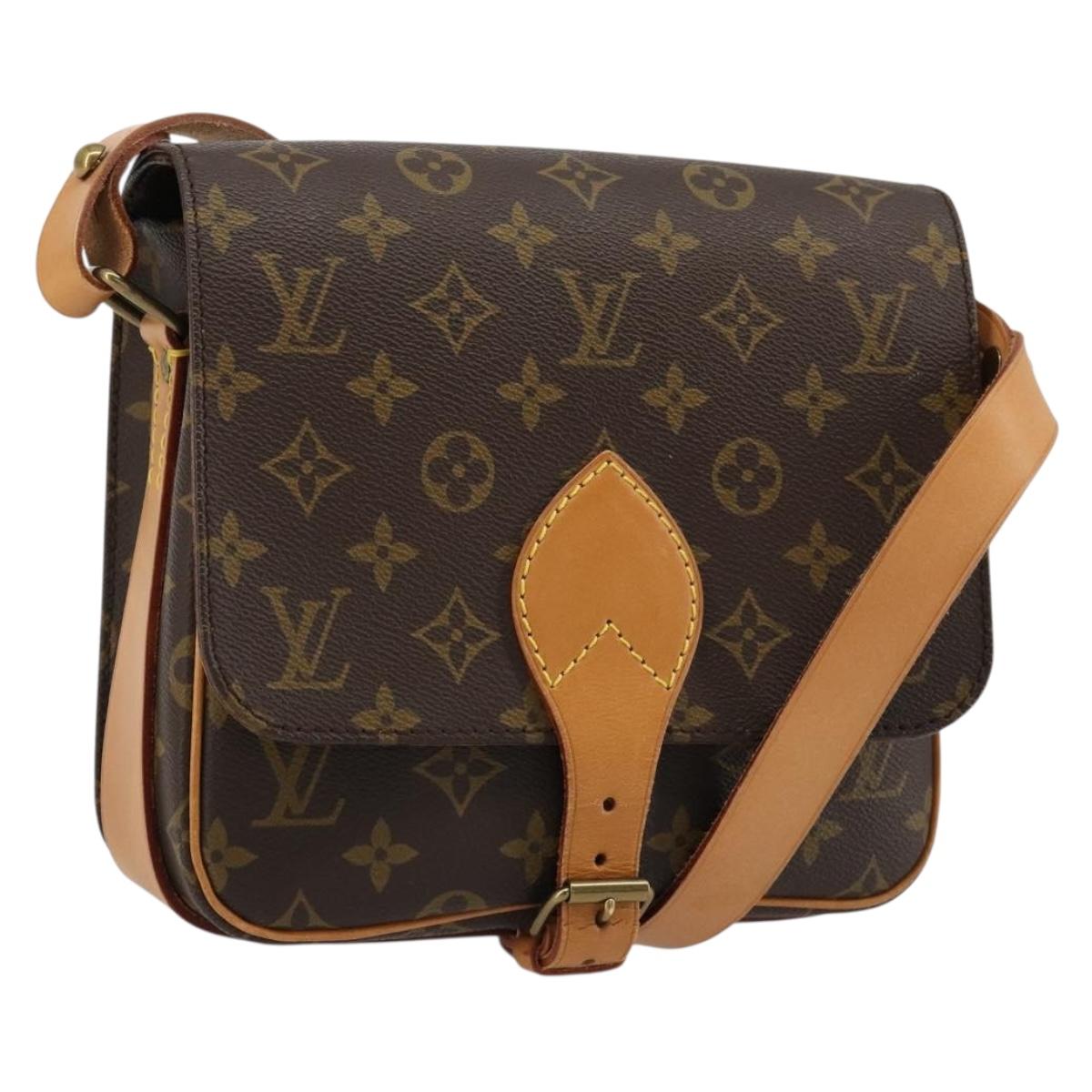 LOUIS VUITTON Monogram Cartouchiere MM Shoulder Bag M51253 LV Auth 183209