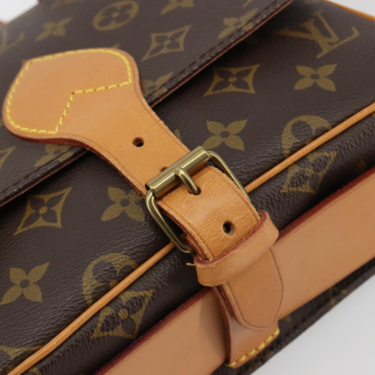 LOUIS VUITTON Monogram Cartouchiere MM Shoulder Bag M51253 LV Auth 183209