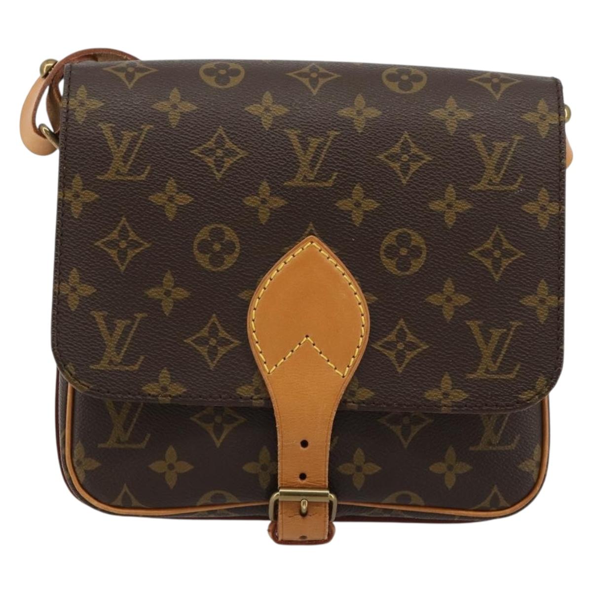 LOUIS VUITTON Monogram Cartouchiere MM Shoulder Bag M51253 LV Auth 183209