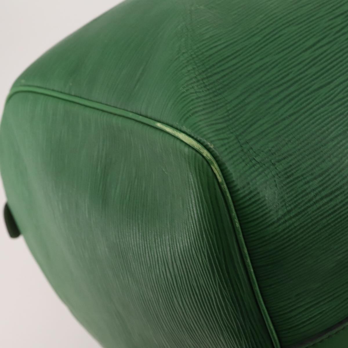 LOUIS VUITTON Epi Keepall 55 Boston Bag Green M42954 LV Auth 183211A
