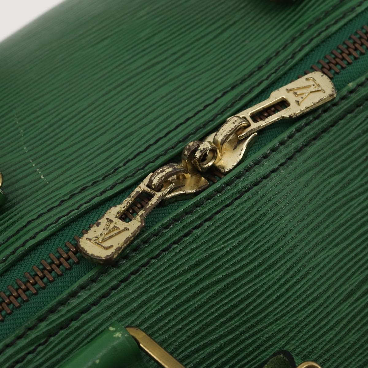 LOUIS VUITTON Epi Keepall 55 Boston Bag Green M42954 LV Auth 183211A