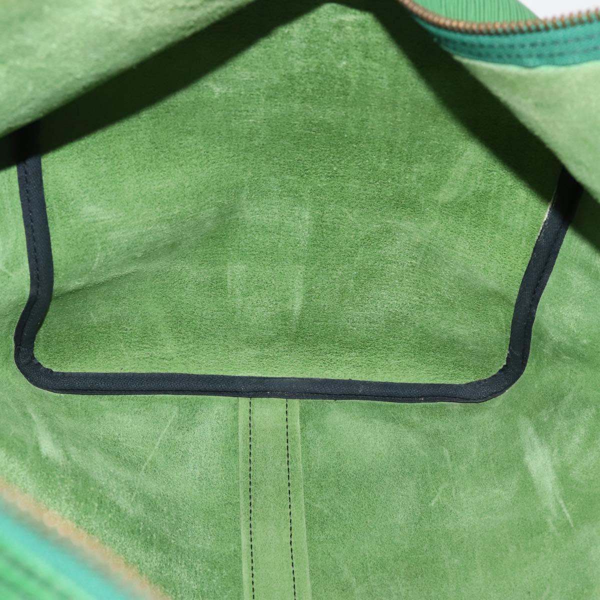 LOUIS VUITTON Epi Keepall 55 Boston Bag Green M42954 LV Auth 183211A