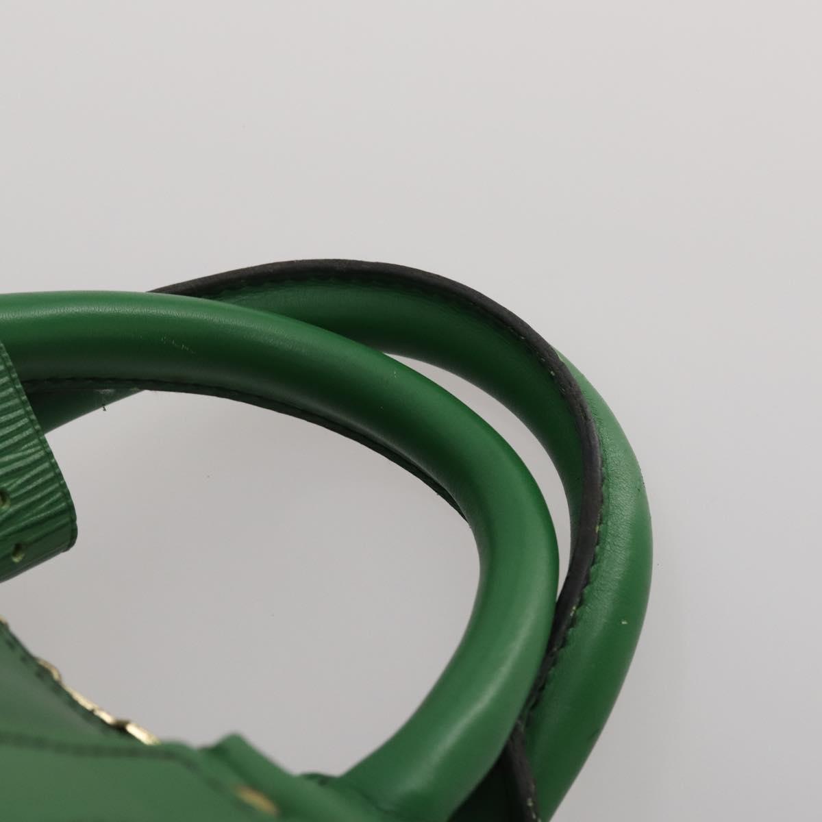 LOUIS VUITTON Epi Keepall 55 Boston Bag Green M42954 LV Auth 183211A