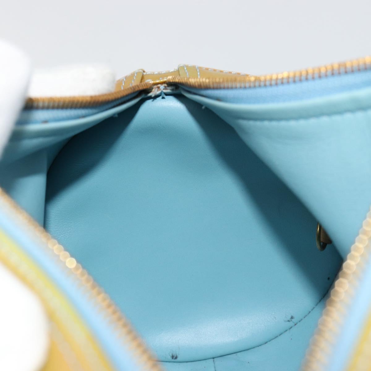 LOUIS VUITTON Monogram Vernis Bedford Hand Bag Baby Blue M91007 LV Auth 183212