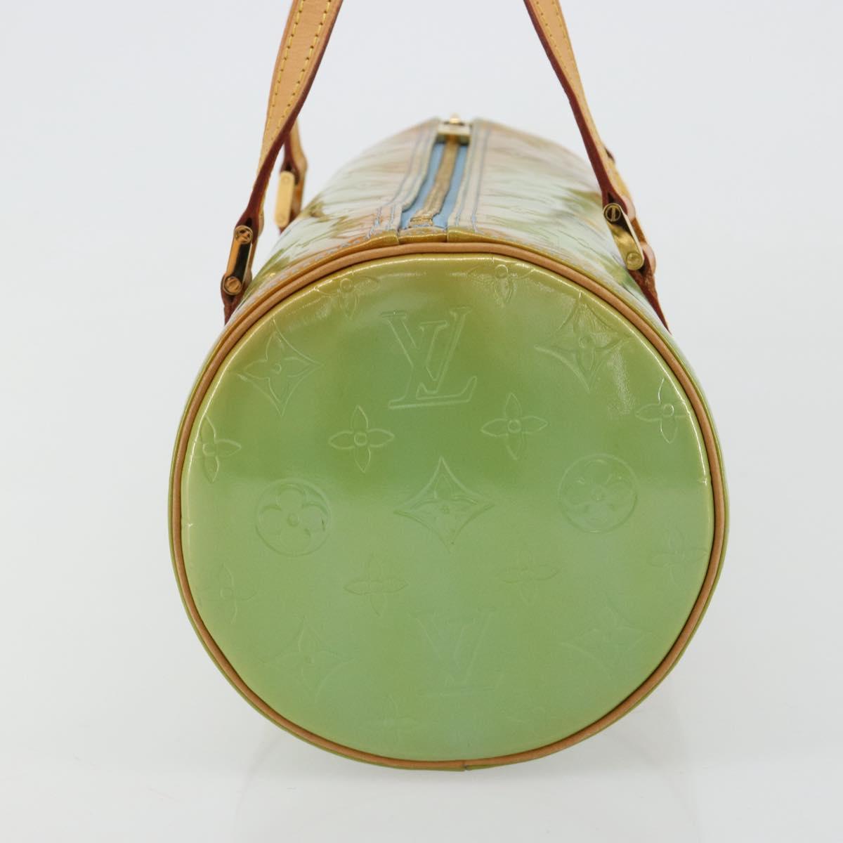 LOUIS VUITTON Monogram Vernis Bedford Hand Bag Baby Blue M91007 LV Auth 183212
