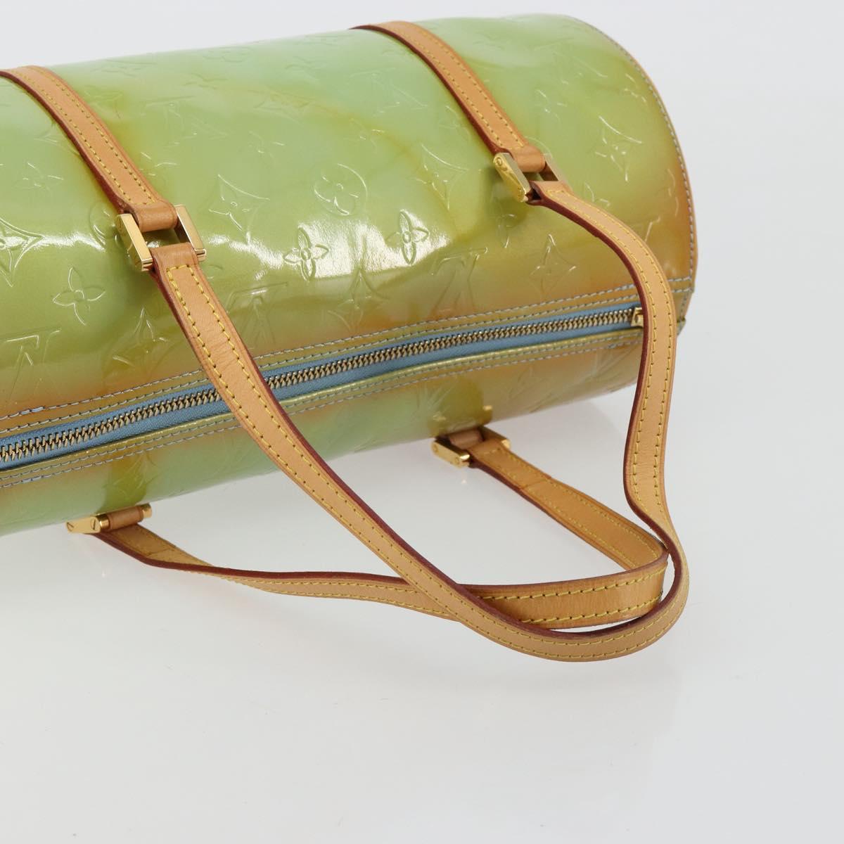 LOUIS VUITTON Monogram Vernis Bedford Hand Bag Baby Blue M91007 LV Auth 183212
