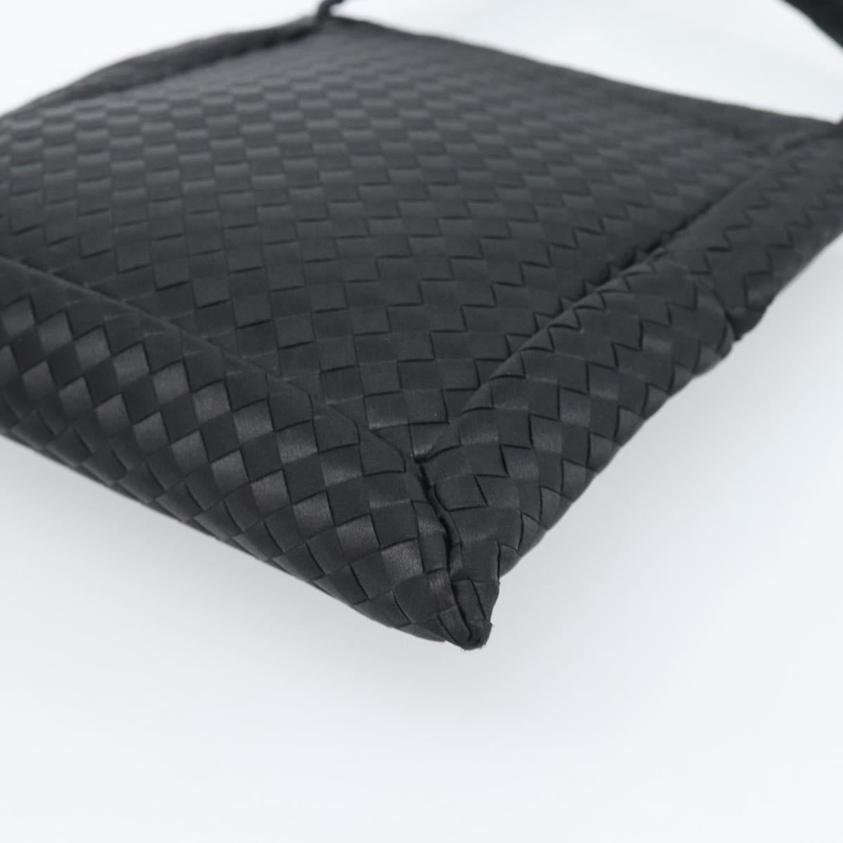 BOTTEGA VENETA INTRECCIATO Shoulder Bag Nylon Black Auth 183225A
