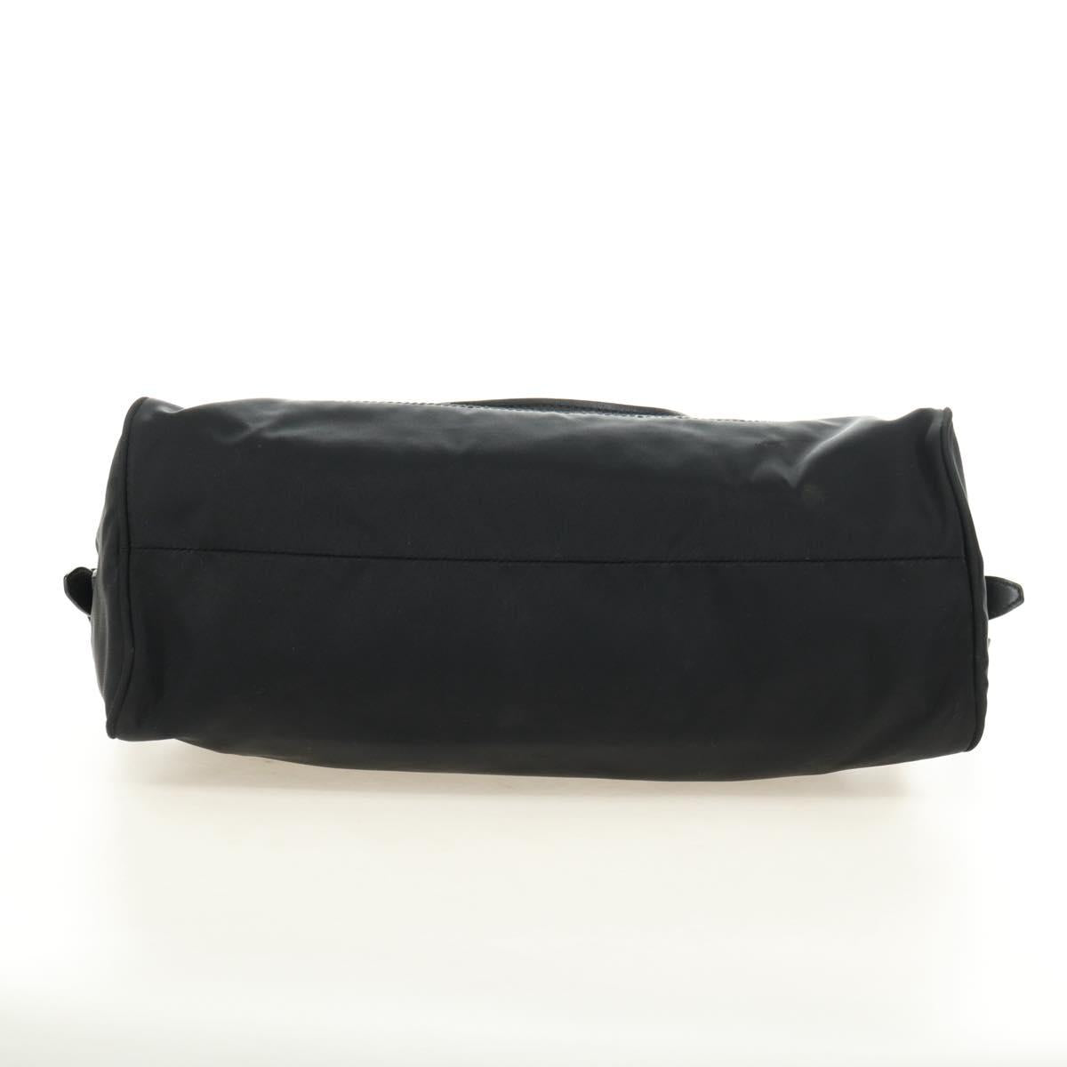 PRADA Shoulder Bag Nylon Black Gold Auth 183232SAV