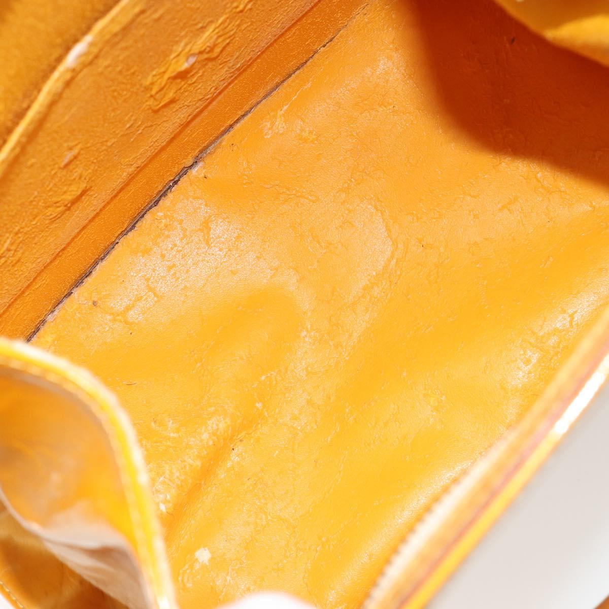 LOUIS VUITTON Monogram Vernis Forsyth Hand Bag Jaune M91112 LV Auth 183235