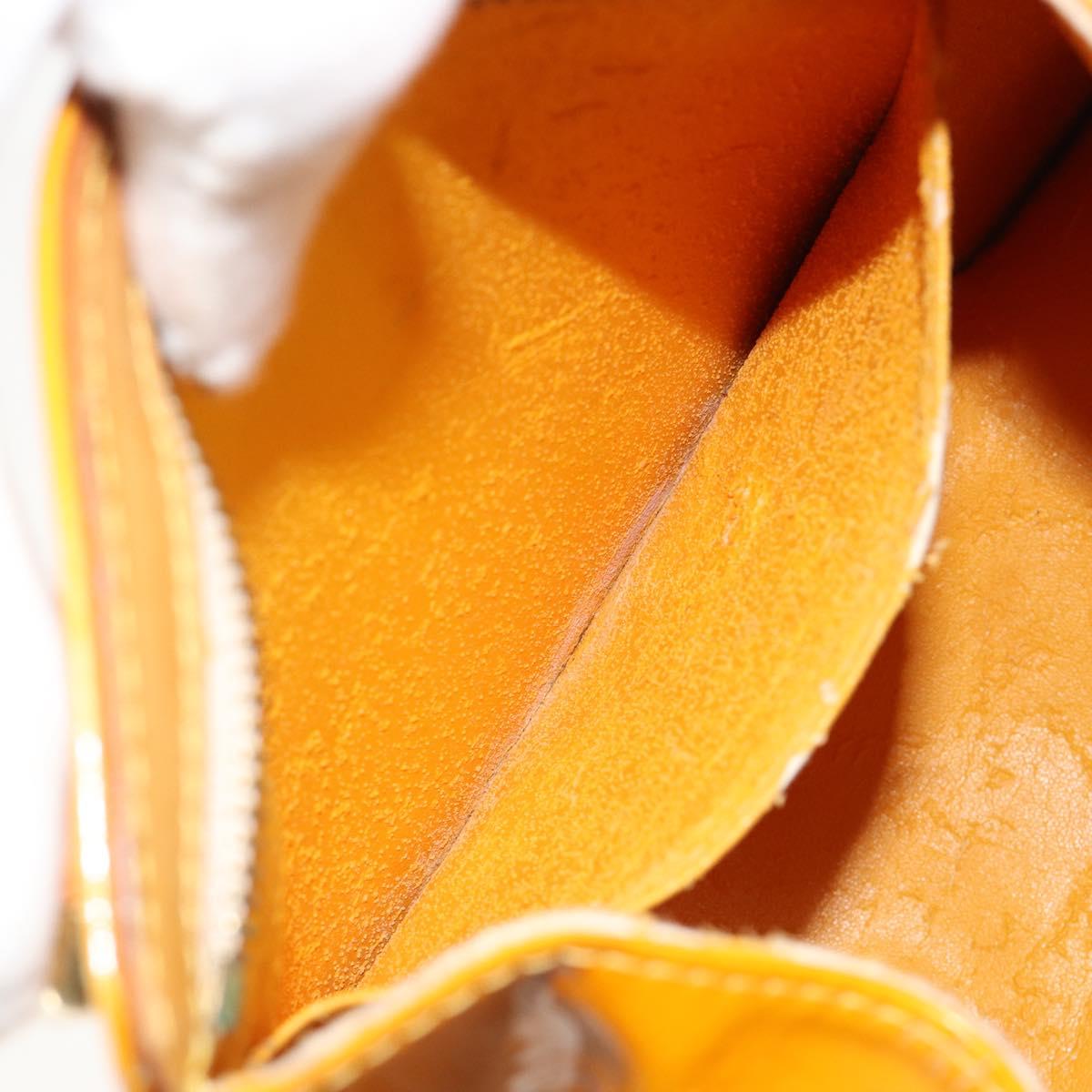 LOUIS VUITTON Monogram Vernis Forsyth Hand Bag Jaune M91112 LV Auth 183235