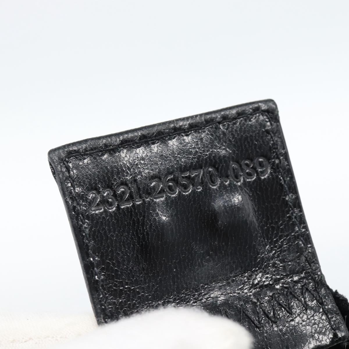FENDI Mamma Baguette Hand Bag Cotton Jersey Silver Black Auth 183244