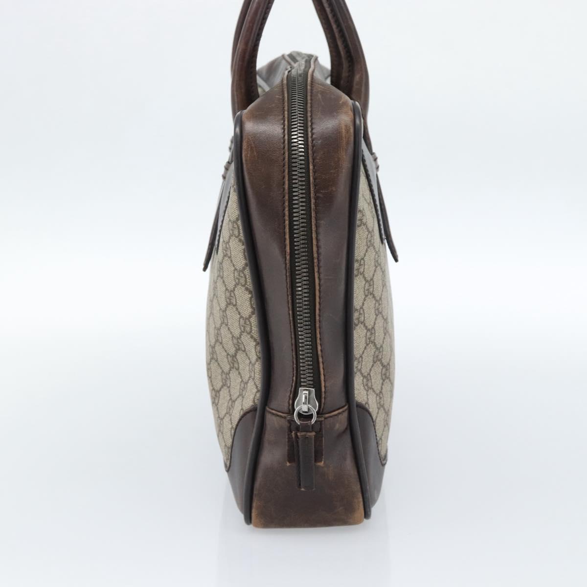 GUCCI GG Supreme Tote Bag PVC Beige 101666 Auth 183255