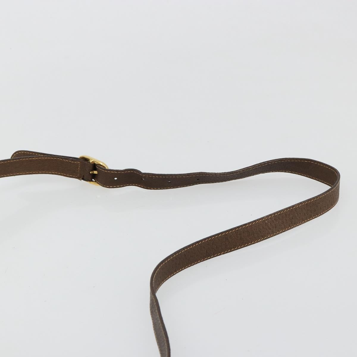 GUCCI GG Supreme Web Sherry Line Bag PVC Beige Gold 904 02 081 Auth 183259