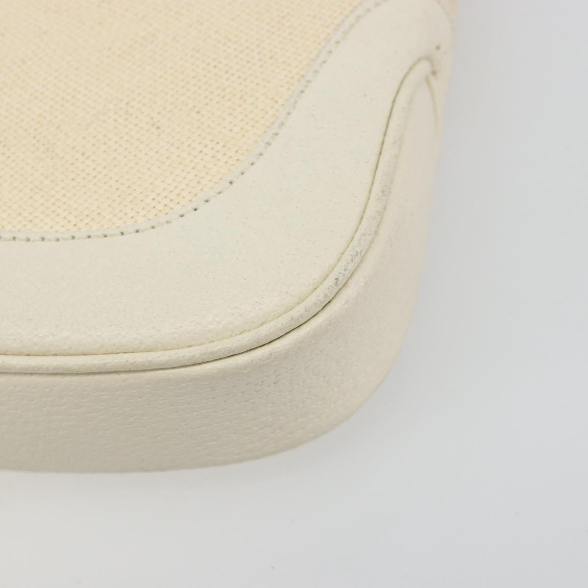 GUCCI Jackie Shoulder Bag Canvas Ivory Gold 001 3735 Auth 183266SAV