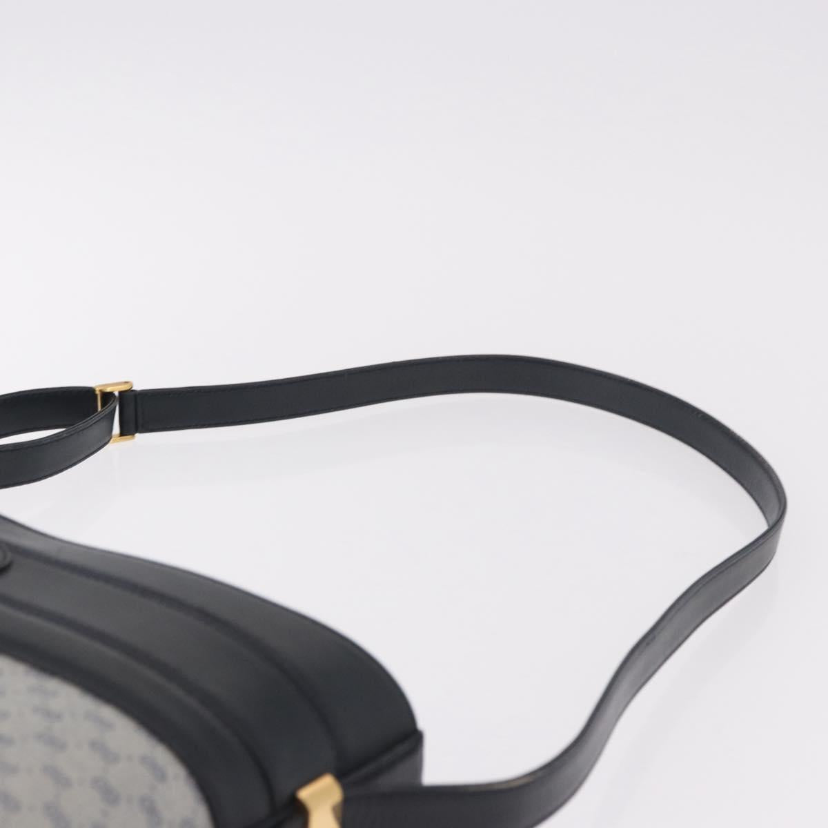 GUCCI Micro GG Supreme Shoulder Bag PVC Navy Gold 001 109 0579 Auth 183267