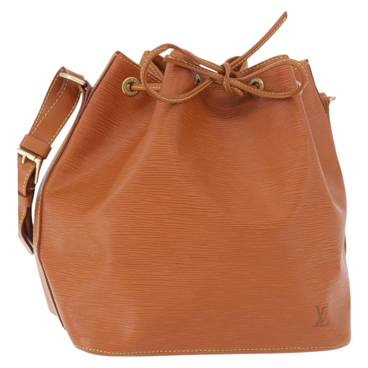 LOUIS VUITTON Epi Petit Noe Shoulder Bag Zipangu Gold M44108 LV Auth 183270SAV